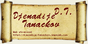 Đenadije Tanackov vizit kartica